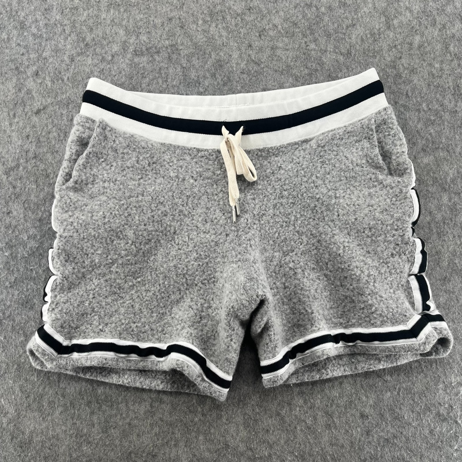 John Elliott Satellite Grey Fur Terry Game Shorts Size 2