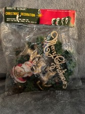 Vintage NIP Santa Decoration