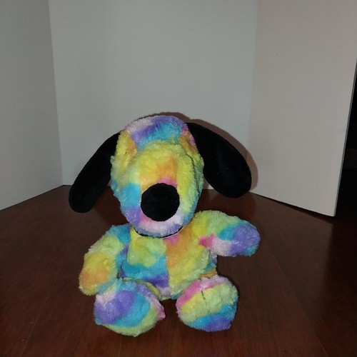 Hallmark Peanuts Character Snoopy Rainbow Tie Dye 7" Stuffed Plush Peanuts - Picture 3 of 7