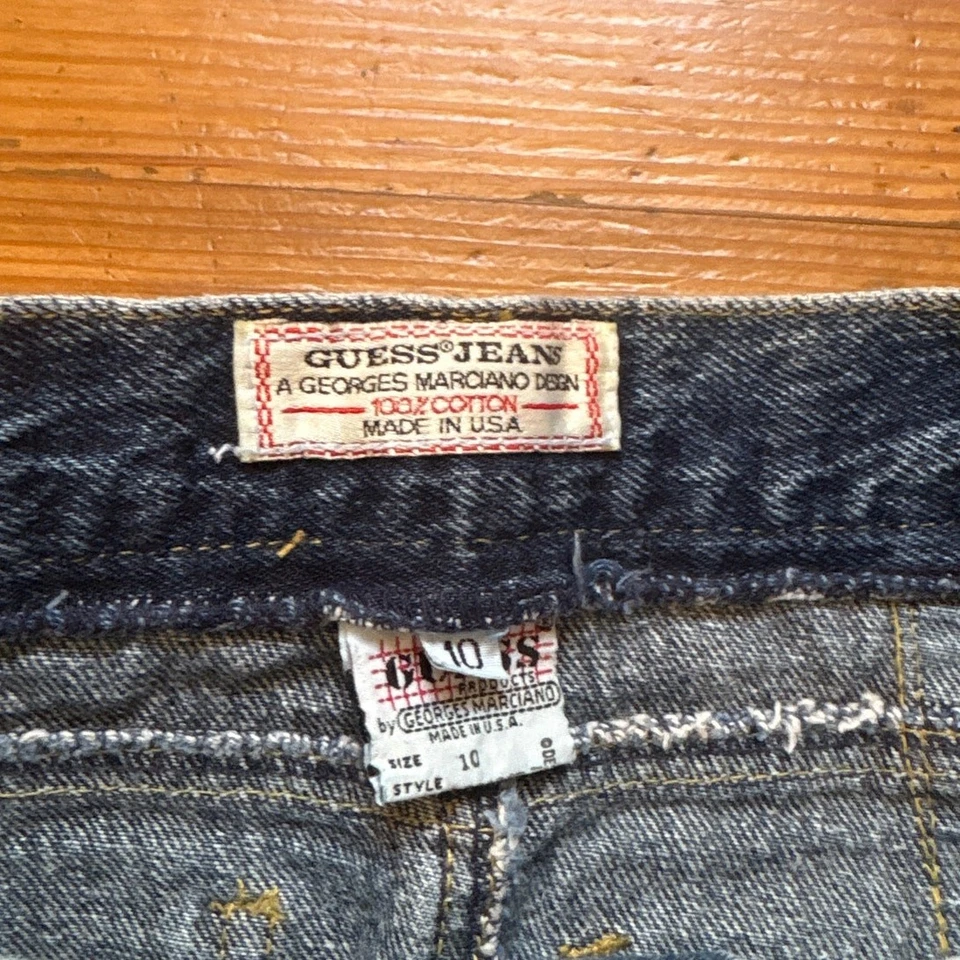 Guess Jeans vintage high waisted dark wash denim youth pencil skirt SIZE 10 - Image 3 of 4
