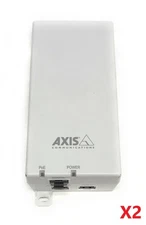 Lot of 2 Axis T8154 60W SFP Midspan PoE++ Media Converter 10/100/1000 5901-001