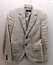 J CREW Schoolboy Linen Blazer Women's Sz 4 Ivory Lined Business Academia Preppy