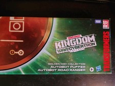 TRANSFORMERS WAR FOR CYBERTRON KINGDOM ROAD RANGER PUFFER GOLDEN DISK COLLECTION
