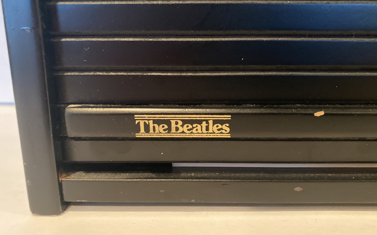 THE BEATLES Box Set 14 CD's Wooden Roll Top Box Bread Bin THE BEATLES Box Set 14 CD's Wooden Roll Top Box Bread Bin