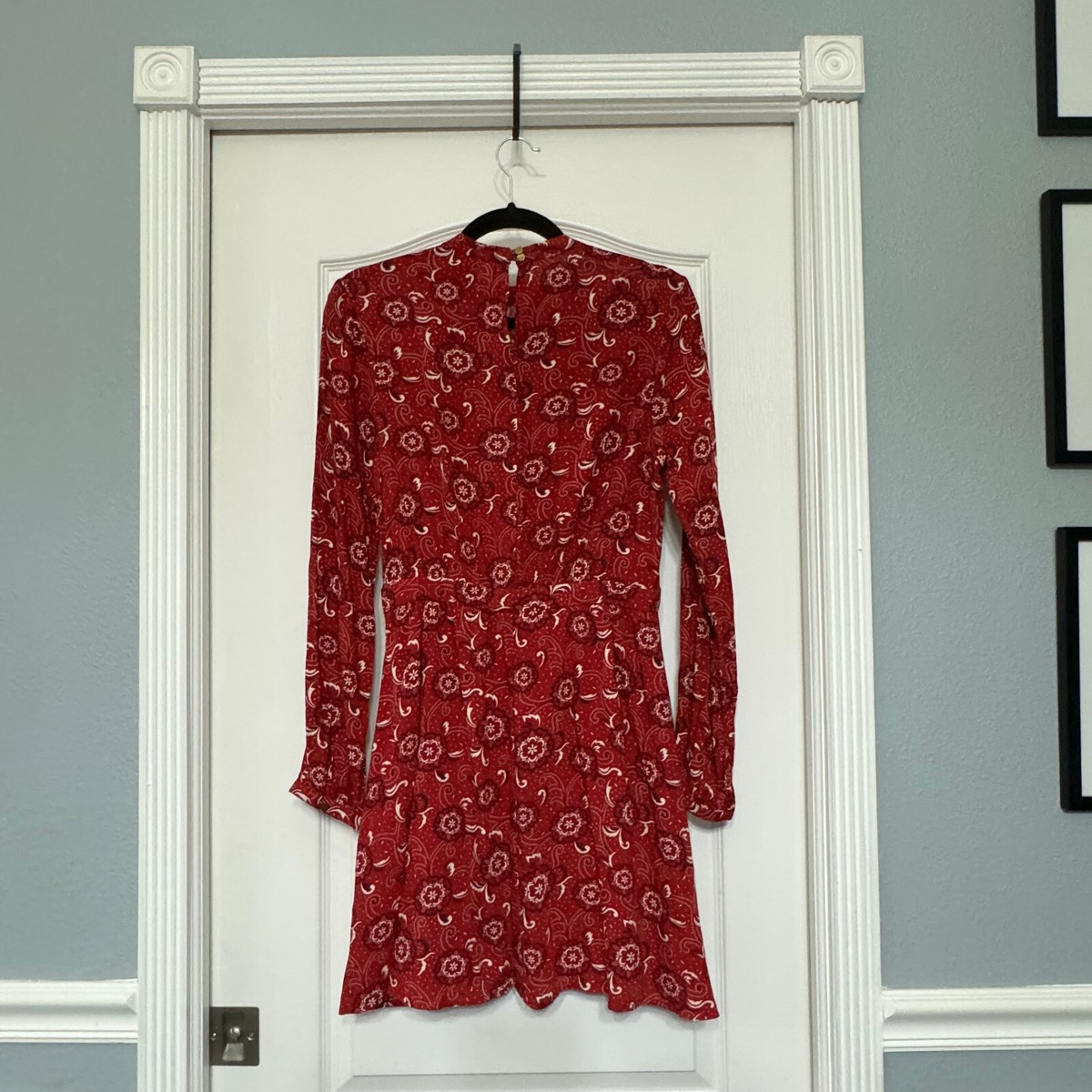 ワンピース Winter Floral Long-sleeve Dress b5cbc049-1ee3-4cac-b993-