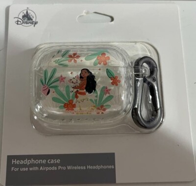 RARE~DISNEY MOANA HEADPHONE CASE FOR USE W/ AIRPODS PRO 1 +2 WIRELESS HEADPHONE