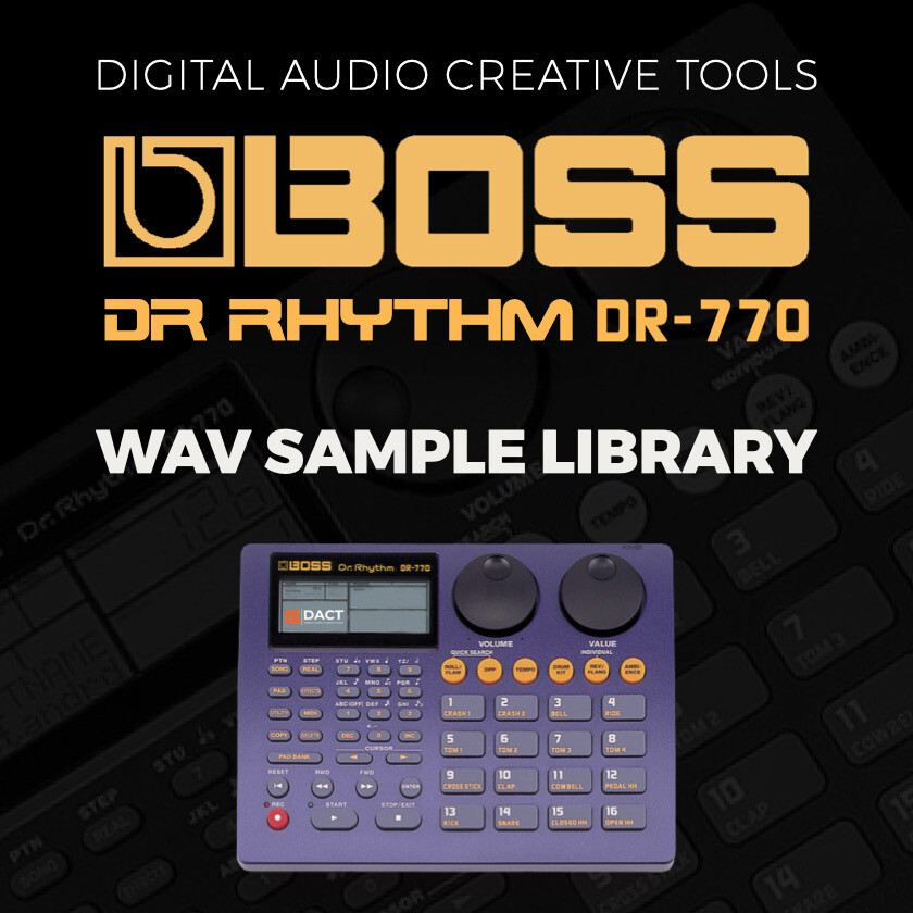 Boss DR770 Drum Machine Sample Library 265 High Quality WAV Samples