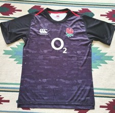 England Rugby / 2018-2019 Away CANTERBURY  MENS Shirt Jersey Size XL Black Rose