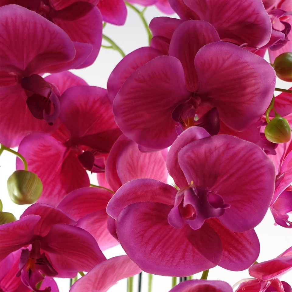Large Pink Artificial Orchid Plant Artifcial 41 REAL TOUCH flowers eBay