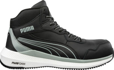 Puma ZOOM BLACK MID S3S ESD hoher ultrasportlicher Sicherheitsschuh schwarz