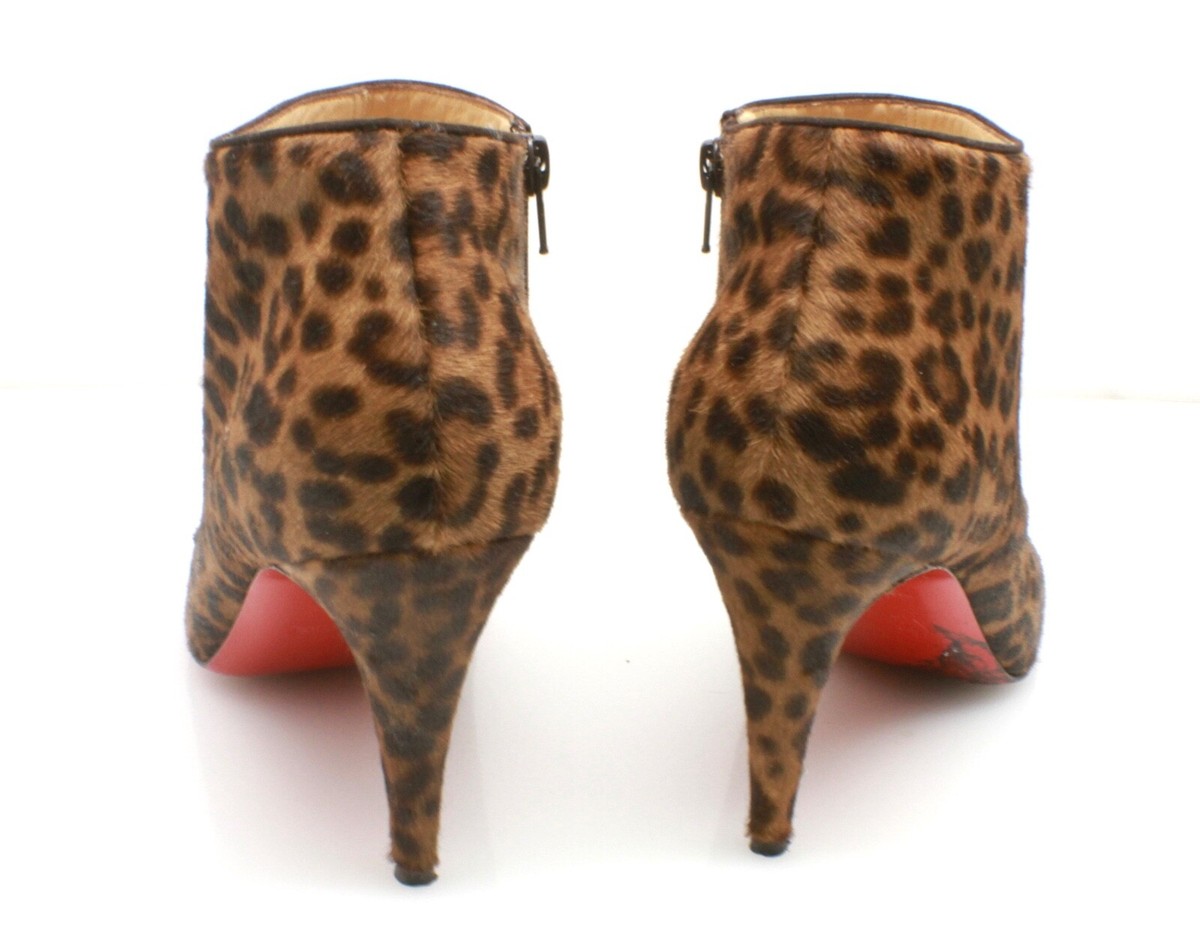 Christian Louboutin Pony hair Animal Print Boots | eBay