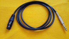 Choose Length XLR-F female to 1/4" TRS Stereo Balanced Audio Cable Metal XLR