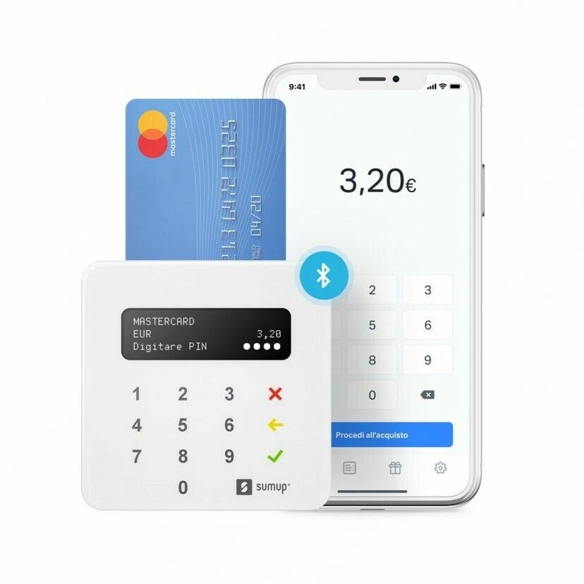 SumUp Air Lettore carte di credito. POS mobile contactless NFC, Bluetooth, Wi-Fi - Immagine 4 di 4