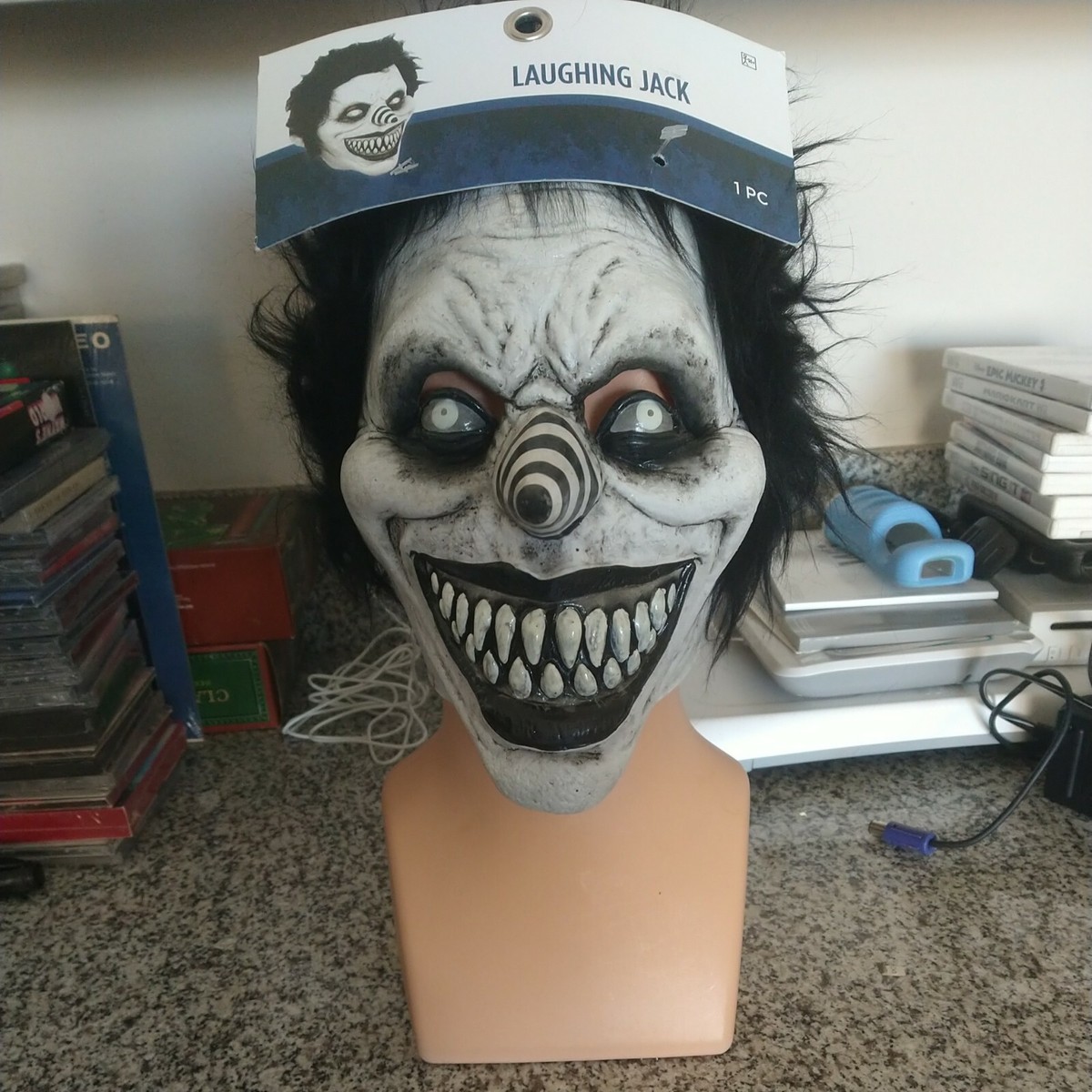 ルッキー　太鼓パッドマスク Brand New Creepypasta Laughing Jack Halloween Scary Adult