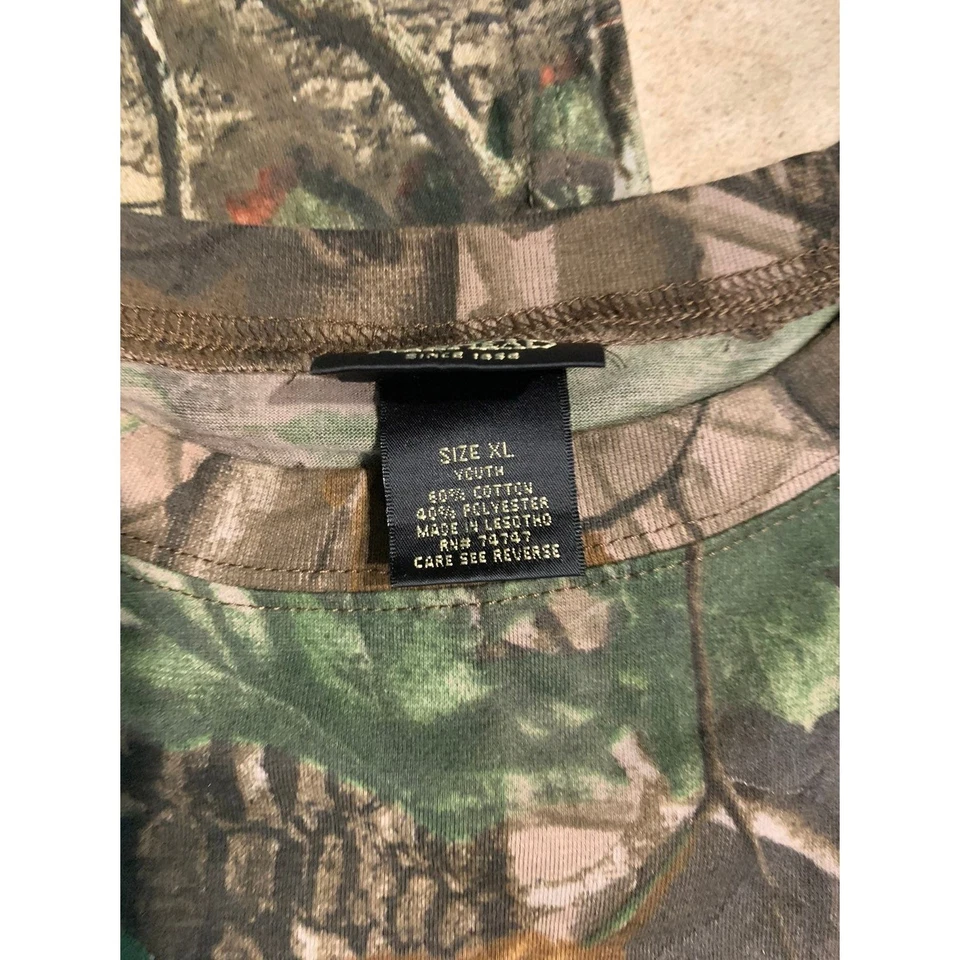 2 Camo Shirts Redhead Camouflage Youth Shirt X-Large  Large Mossy Oak Shirt U7x - Image 3 of 4