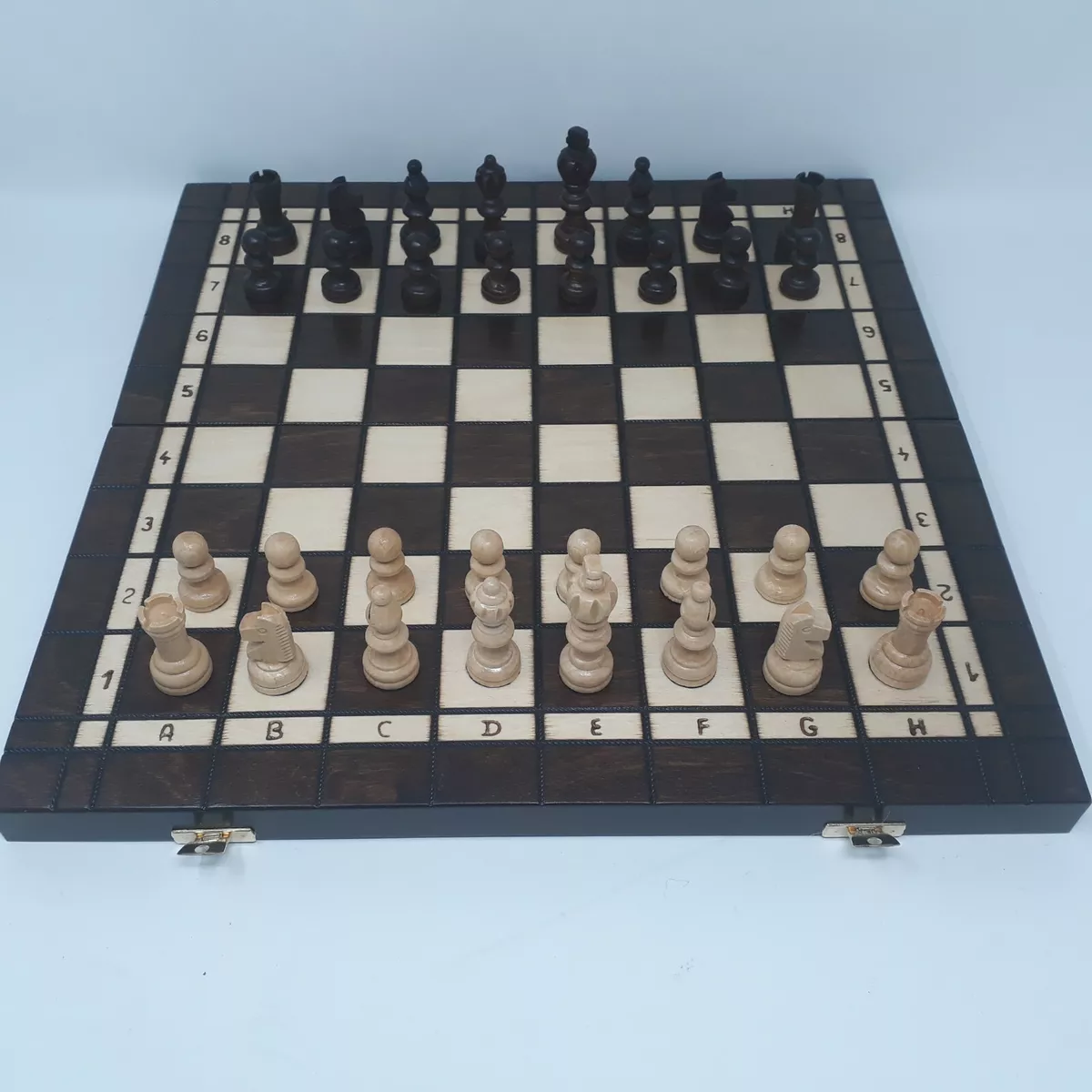 Schach, Schachspiel + Dame + Backgammon aus Holz Schachbrett 40 x 40 cm eBay