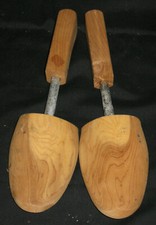 Vintage Wood Cobbler Shoe Tree Stretchers Size M 12" Long
