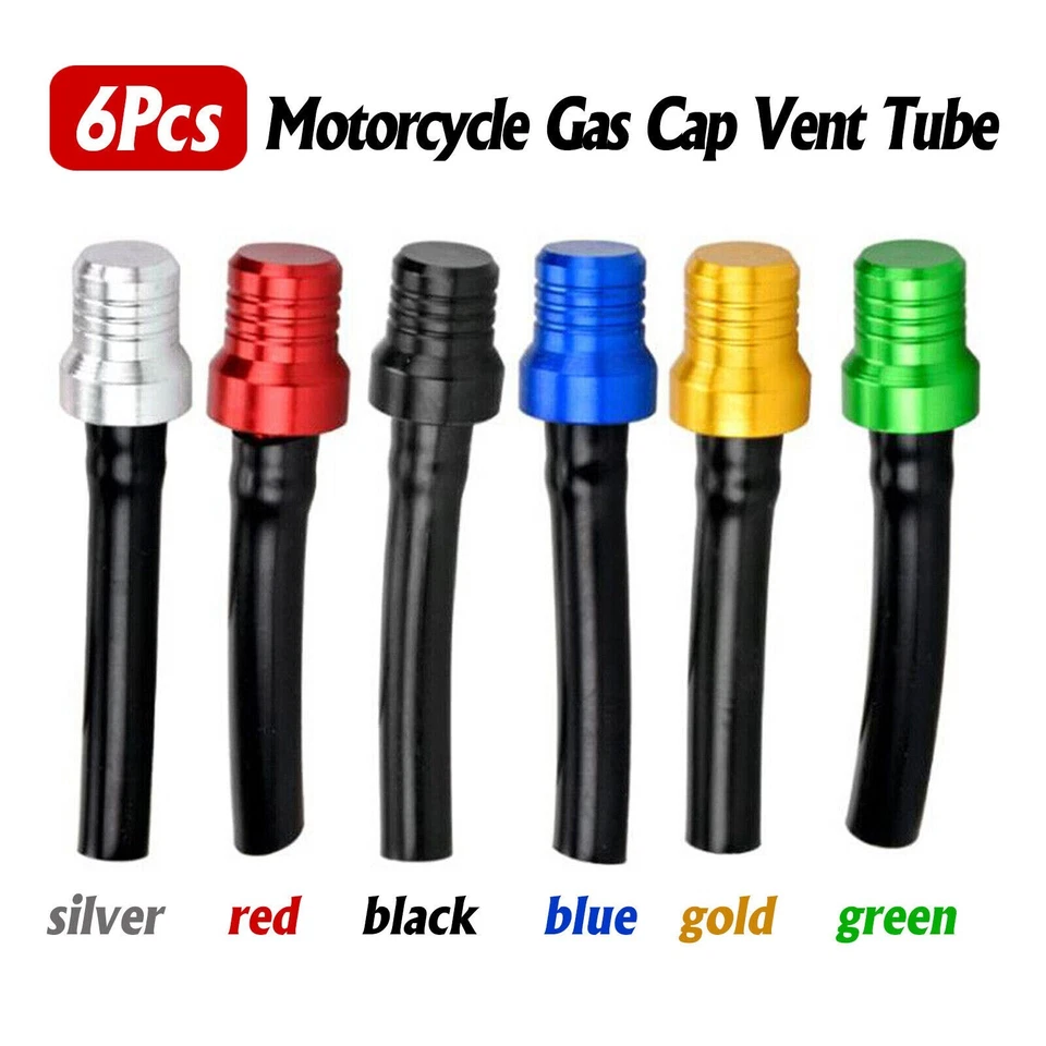 6x Motorcycle Gas CAP VENT Tank Fuel Air Breather Valve Hose Tube Dirt Bike ATV - Изображение 2 из 4