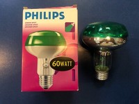 Philips Reflektorlampe GrüN E27 60W 230V R80 Strahler Lampe Dimmbar Party Disco