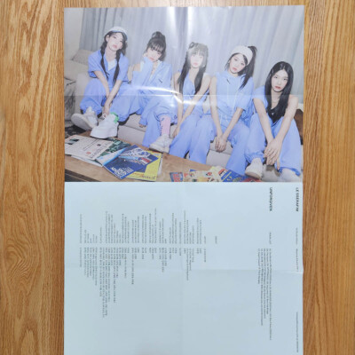 Group Official Folding Poster Set Le Sserafim Unforgiven Weverse
