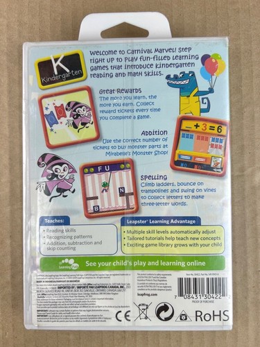 LeapFrog Leapster Learning Educational Game Kindergarten Ages 5-6 -Sealed- - Picture 2 of 2