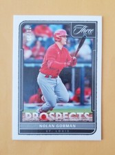 2022 Panini Three and Two Prospects /99 Nolan Gorman #P-10 SP Rookie 