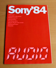 Sony'84 - La Versione Audio - Catalogo Prodotti con Grande Parte Walkman
