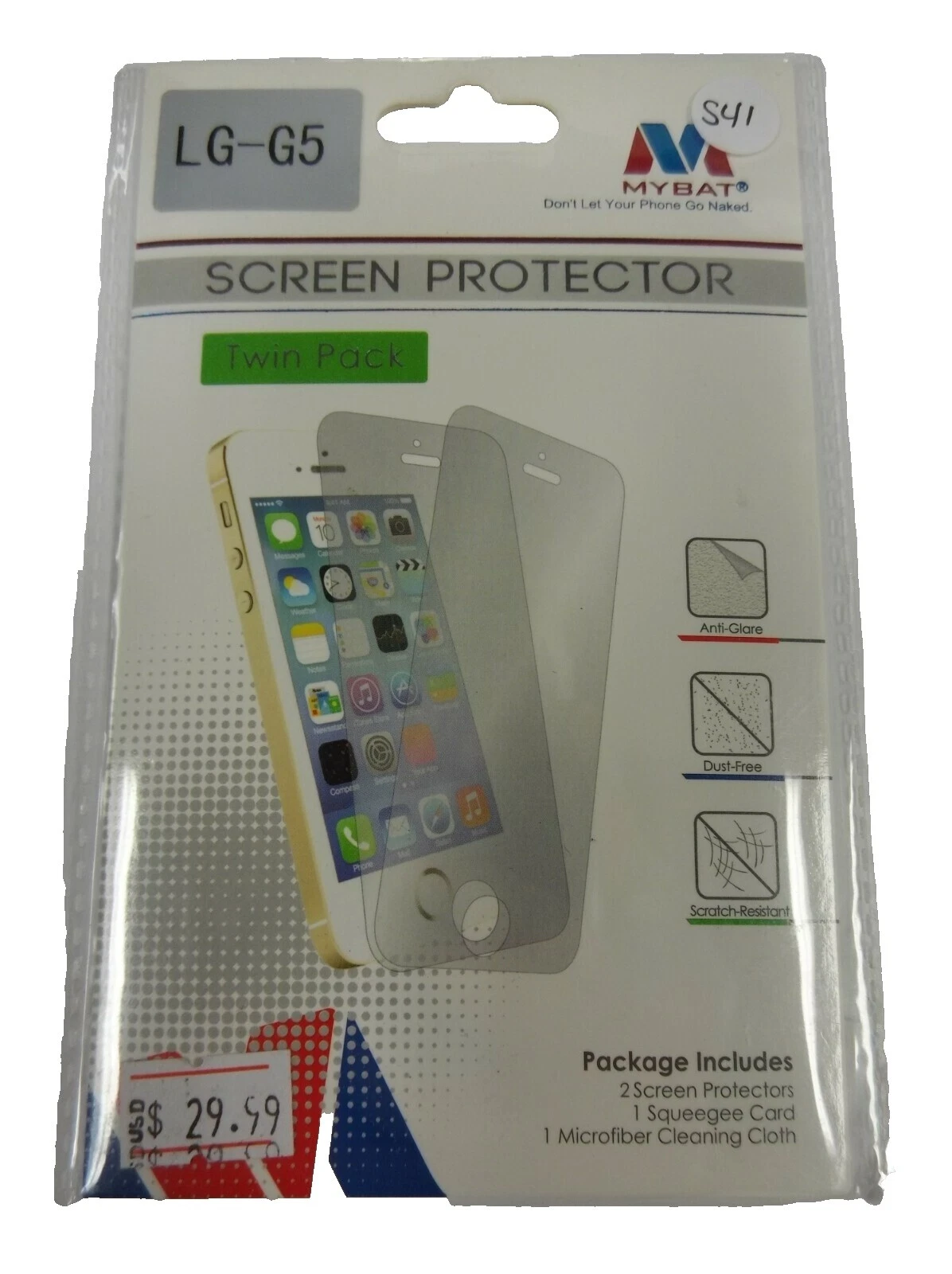 Protectores de pantalla para teléfono celular MYBAT LG G5