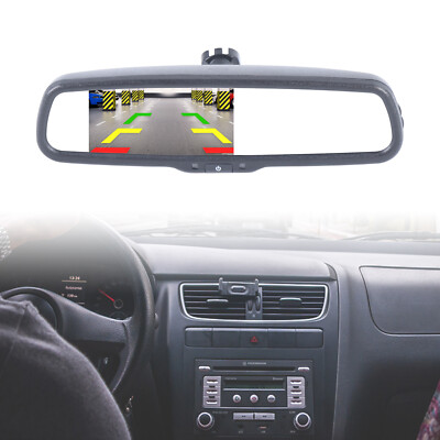 4.3'' TFT LCD Color Screen Car Reverse Rear View Backup Camera DVD Mirror Monitor