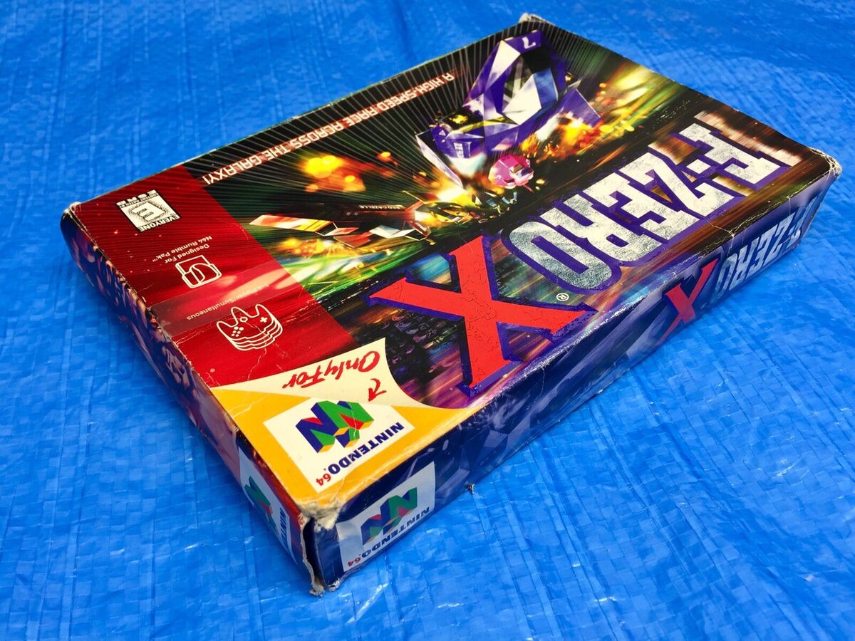Authentic Nintendo 64 F-Zero X Complete Game Cartridge in Authentic Nintendo 64 F-Zero X Complete Game Cartridge in