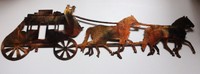 Old West Stagecoach Metal Wall Decor Old West Stagecoach Metal Wall Decor