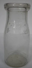 Antique Victory Birmingham Alabama 5.5" inch Embossed Half Pint Milk Bottle