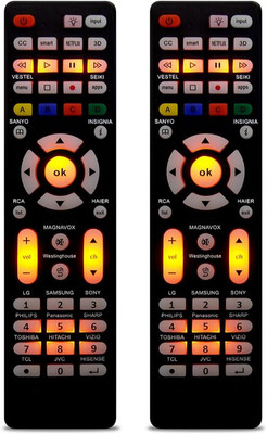 (Pack of 2) Universal TV Remote for Samsung,LG, Sony, Sharp, Vizio, Philips, Tos