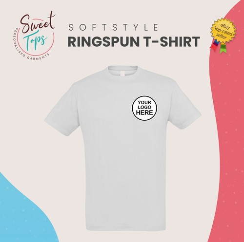 CAMISETA UNISEX SUAVE UNISEX PERSONALIZADA JOB COMPANY LOGOTIPO UNIFORME DE TRABAJO - Imagen 8 de 8