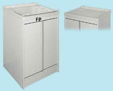 MOBILE LAVATOIO IN RESINA BIANCO,BAGNO,LAVANDERIA,ARMADIO,PILOZZA, 416130