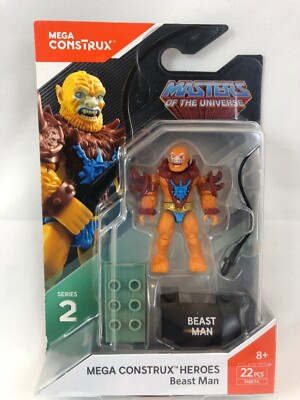 NIB MEGA CONSTRUX Beast Man MASTERS OF THE UNIVERSE BEAST MAN SMALL FIGURE