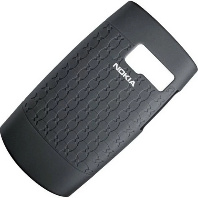 NOKIA CUSTODIA BACK COVER SILICONE CASE ORIGINALE CC-1015 PER X2-01 NERA BLACK - Immagine 3 di 4