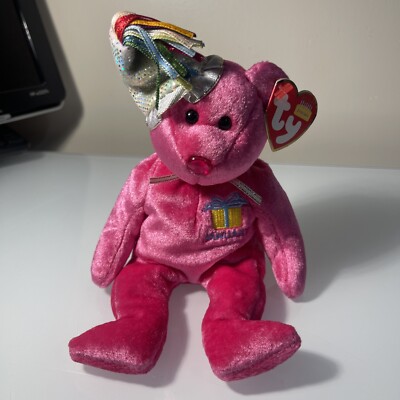 Ty Beanie Baby JANUARY the Birthday Teddy Bear 9