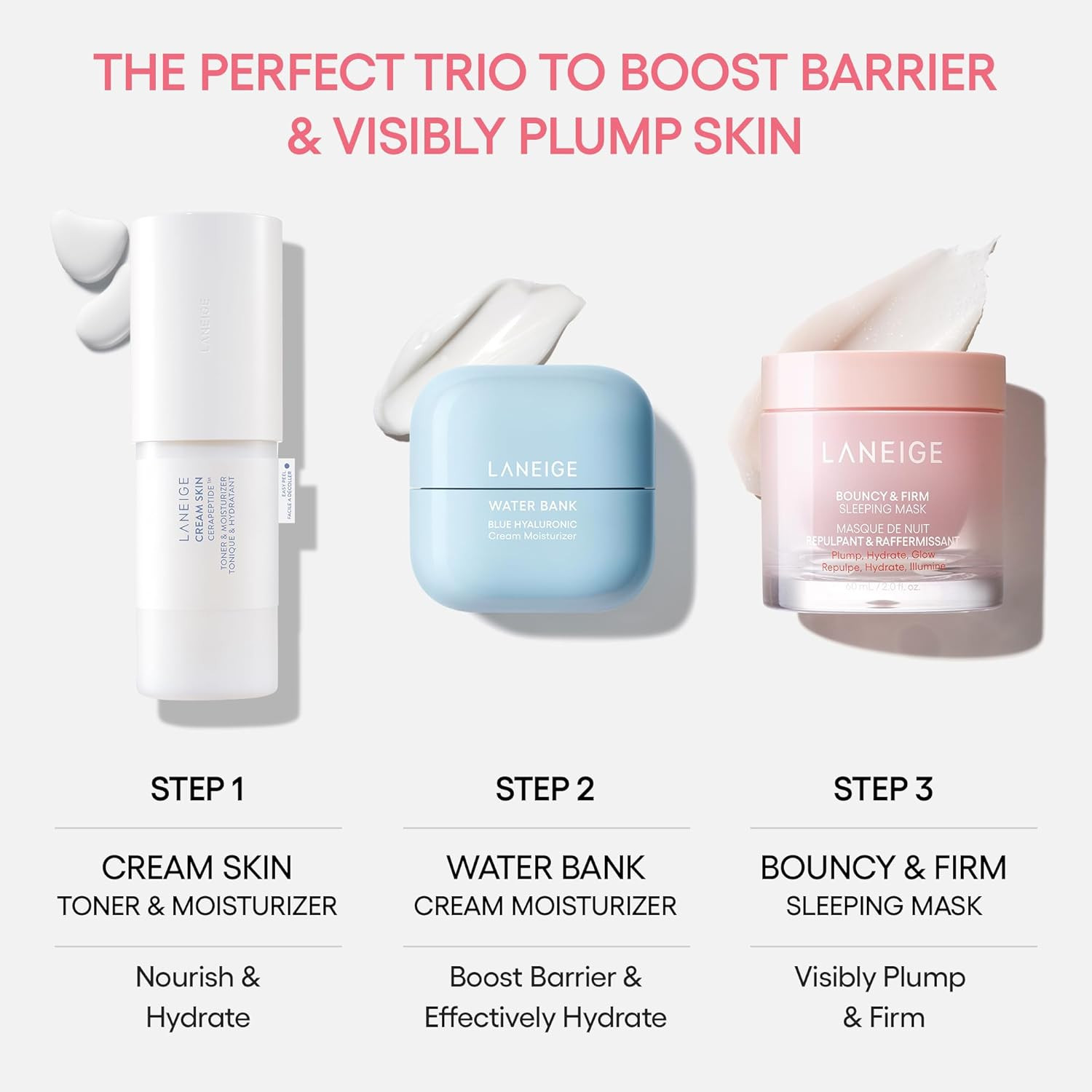 Bouncy and Firm Sleeping Mask: Revitalize, Smooth, Peony & Collagen Complex, ...