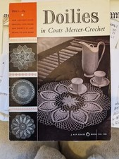Doilies in Coats Mercer-Crochet J&P Coats Book 525 vintage booklet x11 COPY