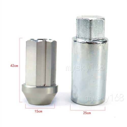 RAYS Black-7075 Forged Alloy Light Weight Lug Nuts with Anti Theft Lock M12x1.5 - Picture 3 of 5