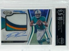 2020 Certified Tua Tagovailoa Freshman Fabric Signatures RPA 15/199, Arena 9.5