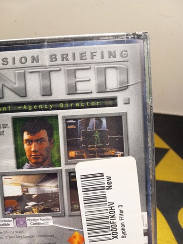 Syphon Filter 3 (Sony PlayStation 1, 2001) PS1 PSX - New/Sealed w/ Case Cracks - Picture 5 of 10