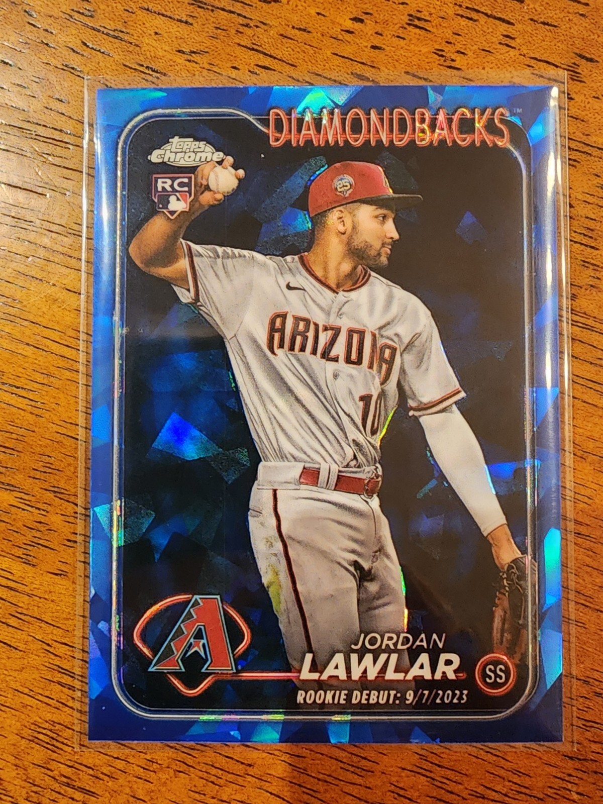 JORDAN LAWLAR 2024 Topps Chrome Update Sapphire ROOKIE DEBUT USCS41 Diamondbacks