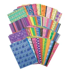Colorful Art Media Paper 64 Unique Patterns 192 Sheets for Crafts and Scrapbo...