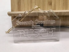 Season's Greeting from Busch Beer Ornament 1990'S