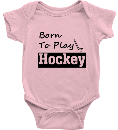 Infant Baby Bodysuit One-Piece Born To Play Hockey Toddler Kid Youth Tee T-Shirt - Picture 11 of 36