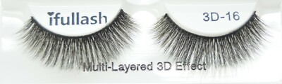 ifullash 3D- multidimentional Faux Mink Eyelashes.style #16, 6 pairs or 12 pairs