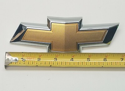 Genuine GM Chevrolet Equinox Front Grille Emblem - OEM Gold/Chrome Bowtie Logo For 2016-2017 Equinox Models - New Replacement