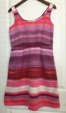 ANN TAYLOR LOFT MULTICOLOR CASUAL WOMEN'S DRESS SIZE #4 - A20/6